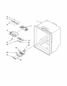 Refrigerator Liner Parts Diagram and Parts List for G32026PEKS6  Maytag Refrigerator