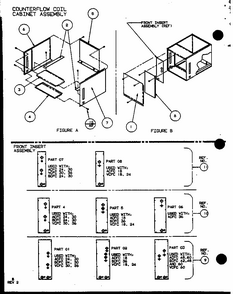 Counterflow Coil Cabinet Assembly (ccc16/p1101901c) (ccc20/p1101902c) (ccc24/p1101903c) Diagram and Parts List for ACFH24AUMAC P9968007C Amana Air Conditioner