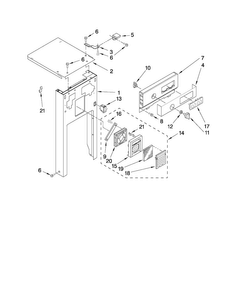 Panel And Control Parts Diagram and Parts List for MTUC7000AWB1  Maytag Trash Compactor