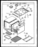 Page 1 Diagram and Parts List for ESD345  Maytag Range