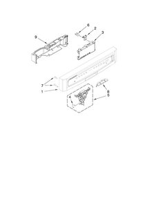 Control Panel Parts Diagram and Parts List for MDB4709AWS1  Maytag Dishwasher