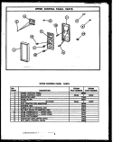 UPPER CONTROL PANELS PARTS Diagram and Parts List for ESD394  Maytag Range