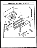 CONTROL PANEL Diagram and Parts List for ESD344  Maytag Range