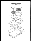 PERMA - COIL MODULE Diagram and Parts List for FDU160  Amana Range