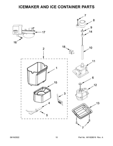 Part Location Diagram of W11455248 Whirlpool BUTTON-BIN