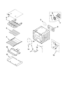 30" Internal Oven Parts Diagram and Parts List for YJDRP548WP00  Jenn-Air Range