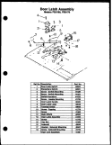 Part Location Diagram of 0041910 Whirlpool Door latch assy th