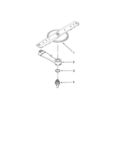 Lower Washarm Parts Diagram and Parts List for MDC4809PAW0  Maytag Dishwasher