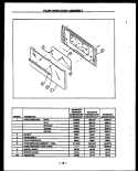 PLAIN DOOR ASSY Diagram and Parts List for GBE24AAOCP GBE24AAOC P Amana Range