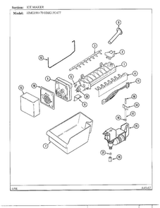Part Location Diagram of 61001890 Whirlpool VALVE HOOK