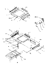 Cabinet Shelving Diagram and Parts List for TP21A3L-P1181503WL  Amana Refrigerator