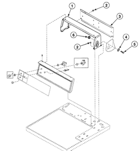 Control Hood Diagram and Parts List for SDE107WF1724  Speed Queen Dryer
