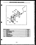 UPPER OVEN CONTROL PANEL Diagram and Parts List for GBE56FB  Amana Range