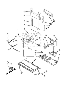Unit Parts Diagram and Parts List for MBR1953XES3  Maytag Refrigerator