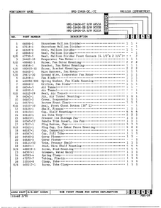 Freezer Compartment Page 2 Diagram and Parts List for 19404-OC  Admiral Refrigerator