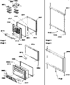 Door Assembly Diagram and Parts List for BXF19TW-P1311901WW  Amana Refrigerator