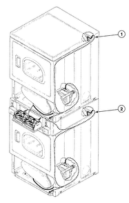 Harnesses 2 Diagram and Parts List for SSEH07WJ1500  Speed Queen Dryer