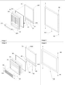 Door Assy Diagram and Parts List for BB20V1E-P1321314WB  Amana Refrigerator