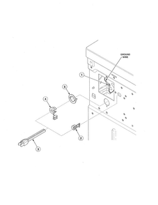 Lead-in Cord - Gas Models Diagram and Parts List for LES17AWF  Speed Queen Dryer