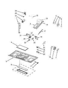 Interior And Ventilation Parts Diagram and Parts List for MMV4205DB1  Maytag Microwave