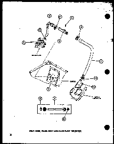 Section 23 Diagram and Parts List for TAA200 P75751-8W Amana Washer