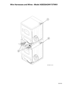 Part Location Diagram of D513991 Maytag Security cabinet harness