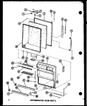 REF DOOR PARTS Diagram and Parts List for BCI20DA P747022WA Amana Refrigerator