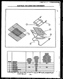 ELECTRICAL AND LOWER OVEN COMPONENTS Diagram and Parts List for SBE26DC  Amana Range