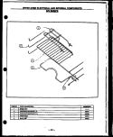 UPPER OVEN ELEC AND INTERNAL COMPONENTS Diagram and Parts List for GBE56FB  Amana Range
