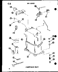 Section 20 Diagram and Parts List for 212-2JM P54655-65R Amana Air Conditioner