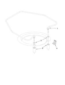 Heater Parts Diagram and Parts List for ADB1400AWD1  Amana Dishwasher