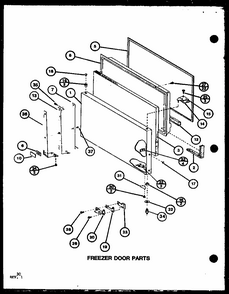 Freezer Door Parts (tl22j/p7739035w) Diagram and Parts List for TL8J-P7739024W  Amana Refrigerator