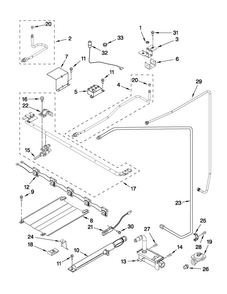 Manifold Parts Diagram and Parts List for MGR5605WW0  Maytag Range