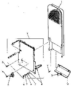 Heater Box Diagram and Parts List for NE8633W43921  Speed Queen Dryer