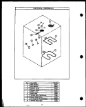 ELECTRICAL COMPONENTS Diagram and Parts List for SAE26TC  Amana Range