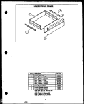 LOWER STORAGE DRAWER Diagram and Parts List for SAE26TC  Amana Range