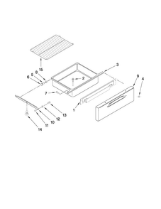 Part Location Diagram of W10181698 Whirlpool PANEL-DRWR