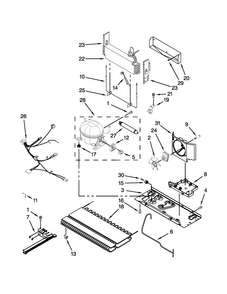 Unit Parts Diagram and Parts List for MFF2258VEA10  Maytag Refrigerator