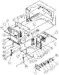 Evaporator Area Diagram and Parts List for TXI22R-P1168004W  Amana Refrigerator