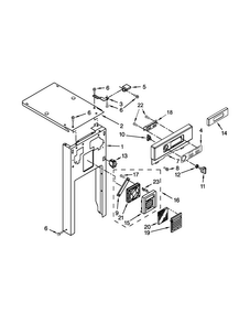 Panel And Control Parts Diagram and Parts List for MTUC7500ADE2  Maytag Trash Compactor