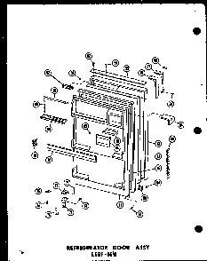 Section 6 Diagram and Parts List for ESRF-16W-AG-P60303-52WG  Amana Refrigerator