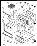 Page 4 Diagram and Parts List for ARH660HR P1120001S Amana Range