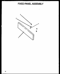 Fixed Panel Assembly (gbe22aaoept/p1137994nw) (gbe24aaoept/p1142415nw) Diagram and Parts List for GBE22AAOEPT P1137994NW Amana Range