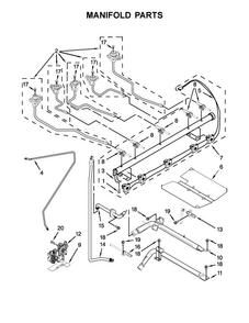 Manifold Parts Diagram and Parts List for MGR8800FZ0  Maytag Range