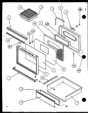 Page 4 Diagram and Parts List for ARR620W1 P1138601S Amana Range