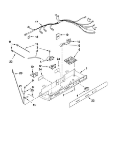 Control Parts Diagram and Parts List for MSD2254VEY03  Maytag Refrigerator