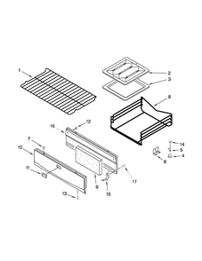 Oven And Broiler Parts Diagram and Parts List for AGR3311WDW2  Amana Range