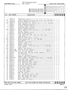 Fresh Food Compartment Page 2 Diagram and Parts List for 21874A  Admiral Refrigerator