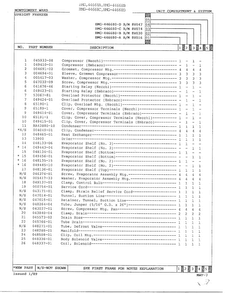 Unit Compartment And System Page 2 Diagram and Parts List for 44668C  Admiral Freezer