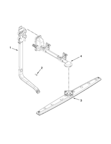 Upper Wash And Rinse Parts Diagram and Parts List for ADB1400PYB3  Amana Dishwasher